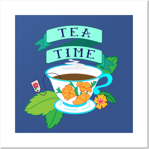 Tea Time Wall Art by kubiartwork